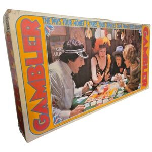 GAMBLER Board Game Parker Brothers 1970s Vintage Casino Family Fun Strategy